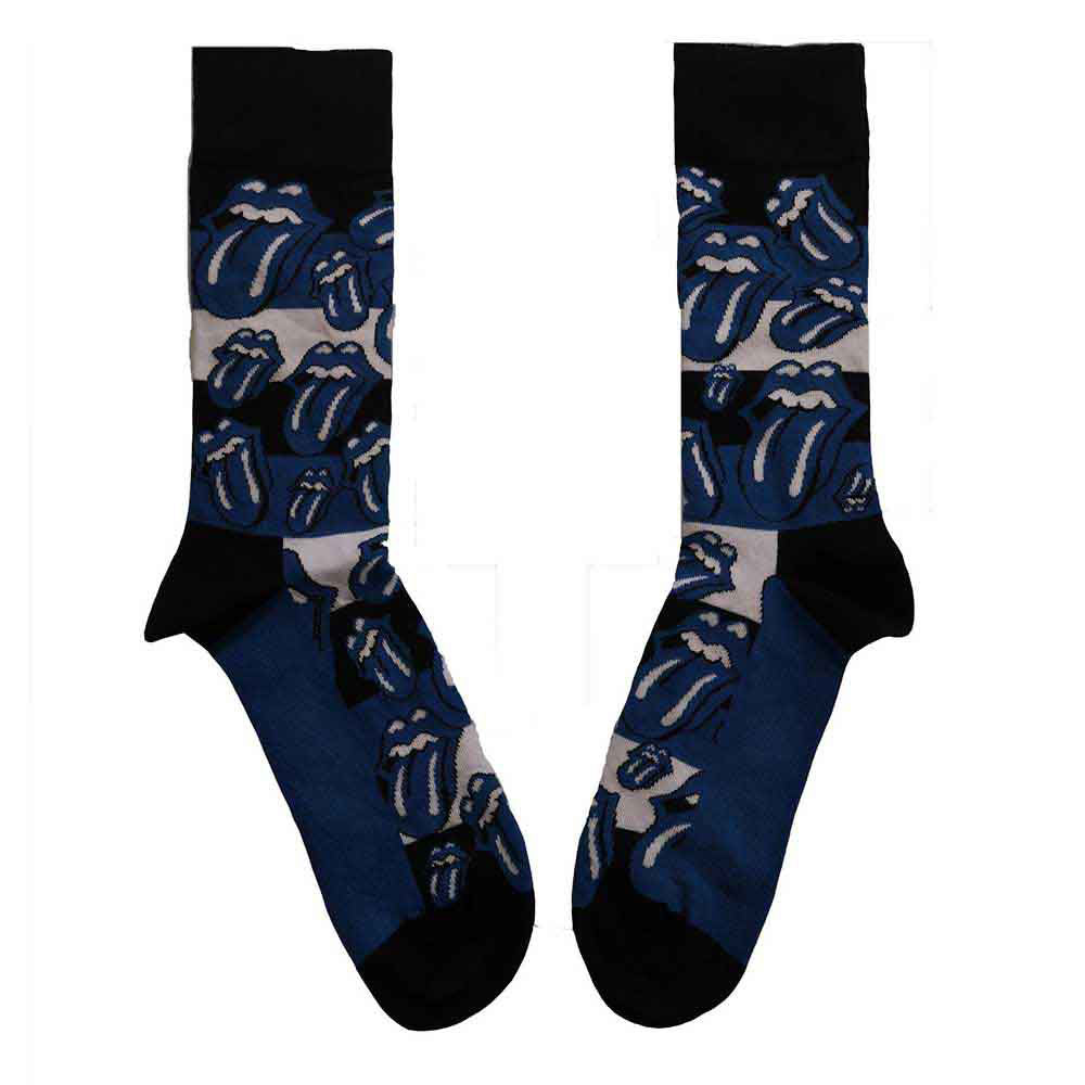 Rolling Stones Blue Tongues (US Men's Shoe Size 8-12) Socks Alt 2