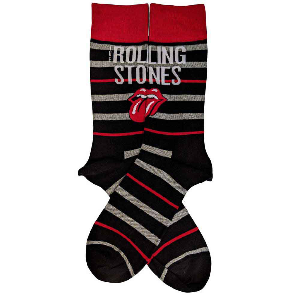 Rolling Stones Logo & Tongue (US Men's Shoe Size 8-12) Socks Alt 2