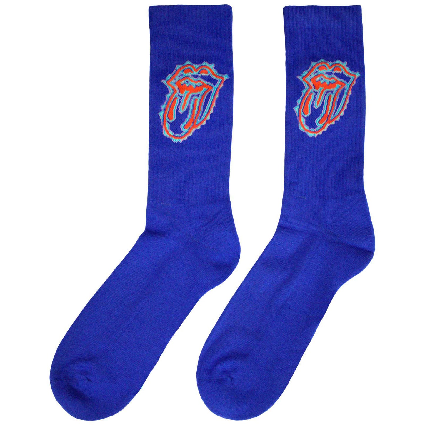 Rolling Stones Doodle Tongue (US Men's Shoe Size 8-12) Socks Back