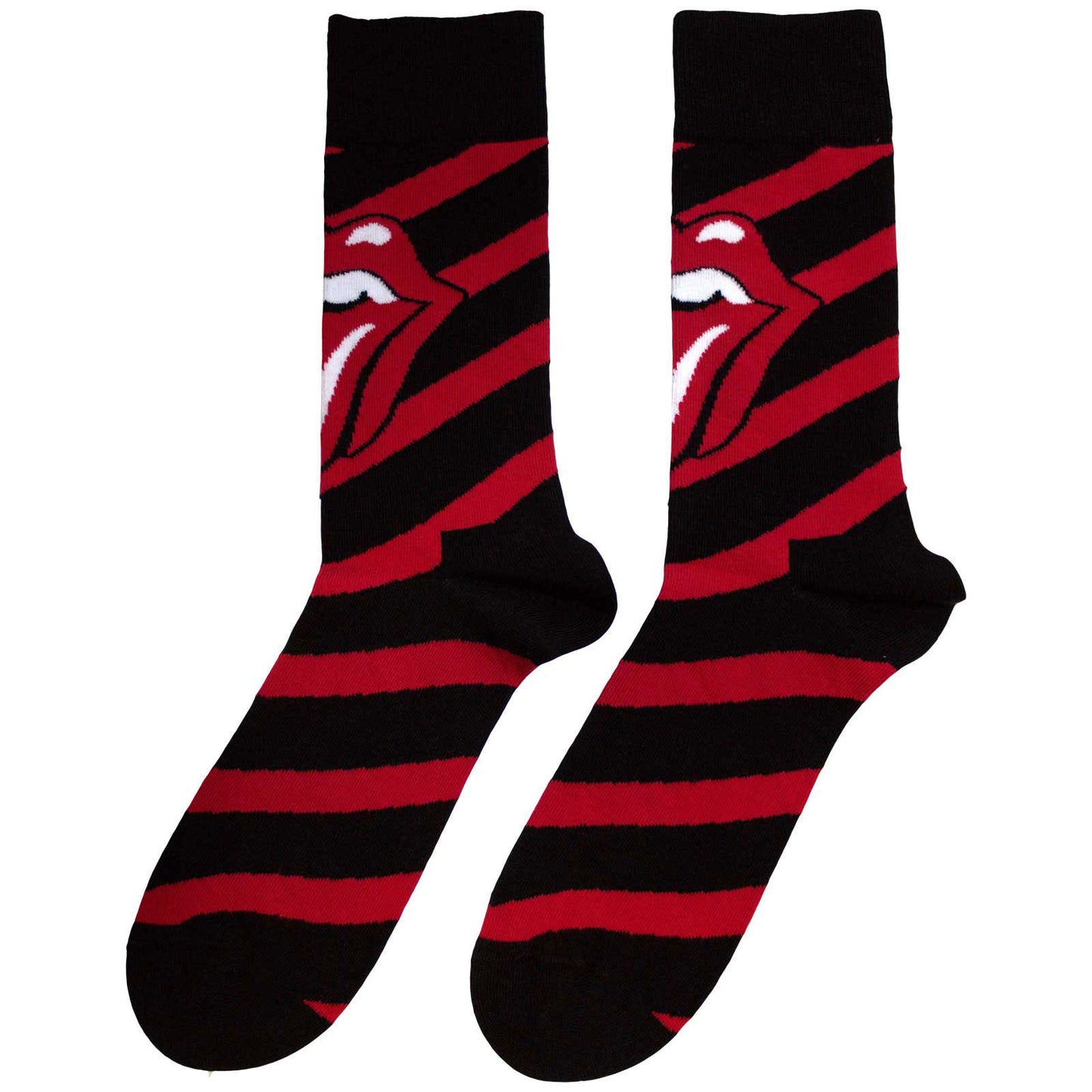 Rolling Stones Stripes (US Men's Shoe Size 8-12) Socks Back