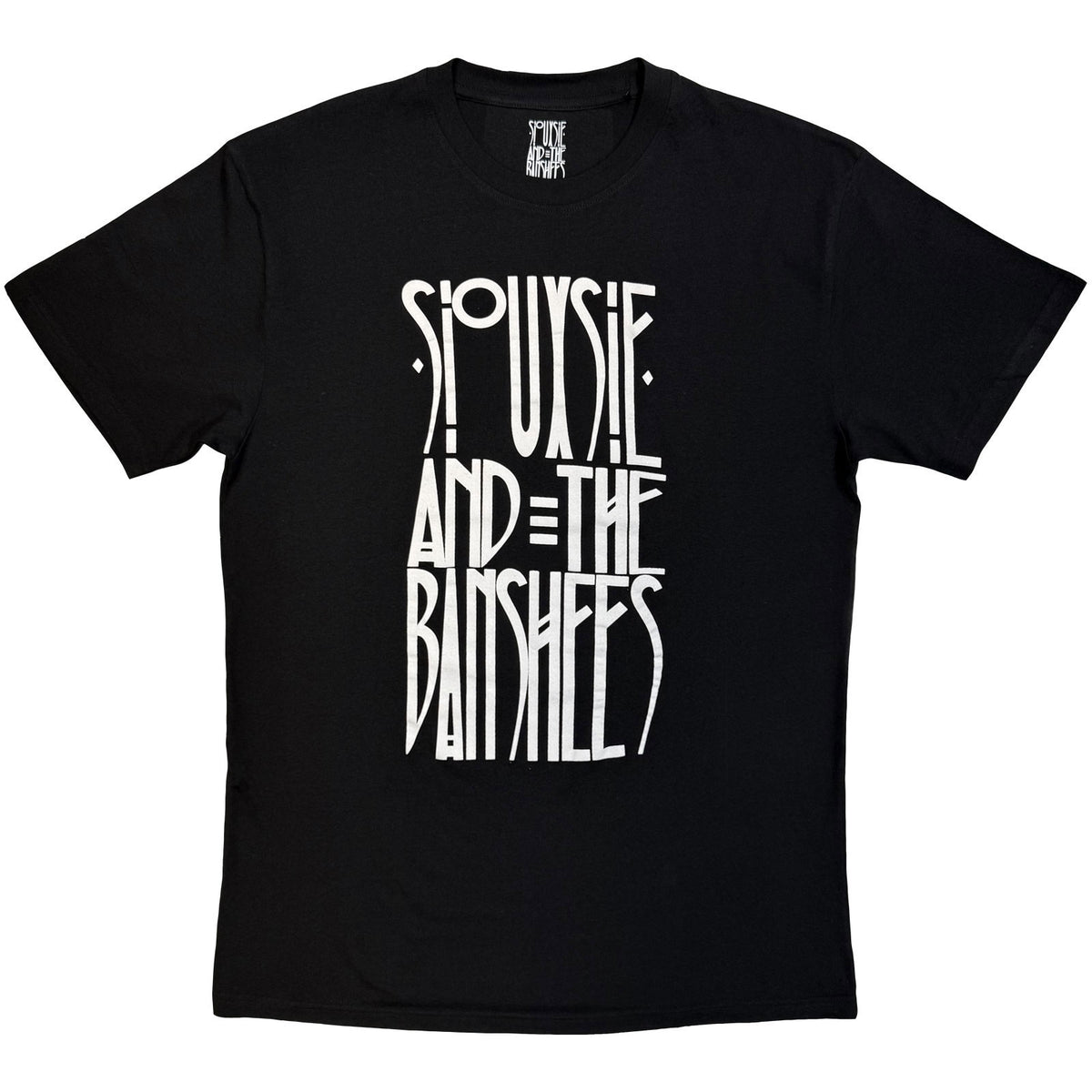 Siouxsie And The Banshees Logo Mono T-shirt Front
