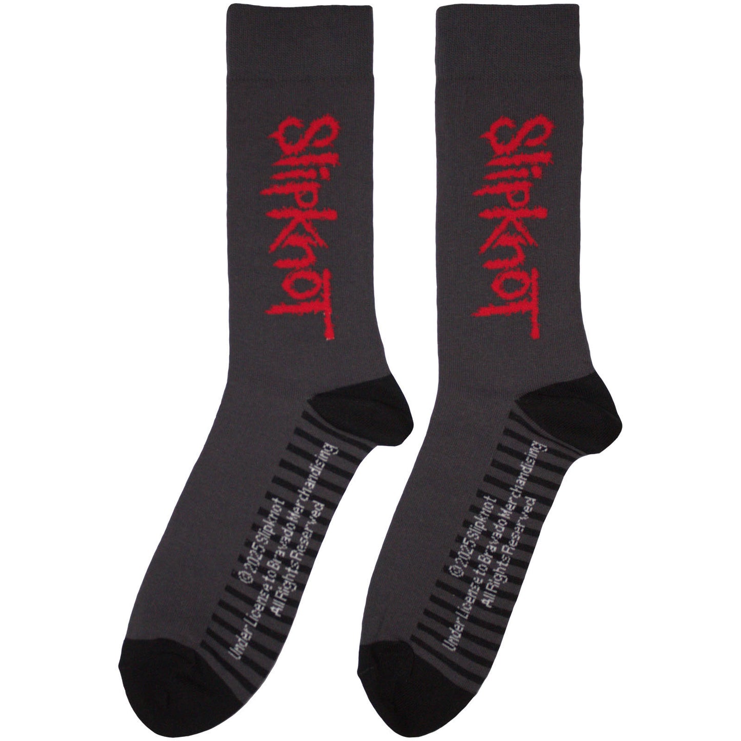 Slipknot Logo Vertical (US Men's Shoe Size 8-12) Socks Back