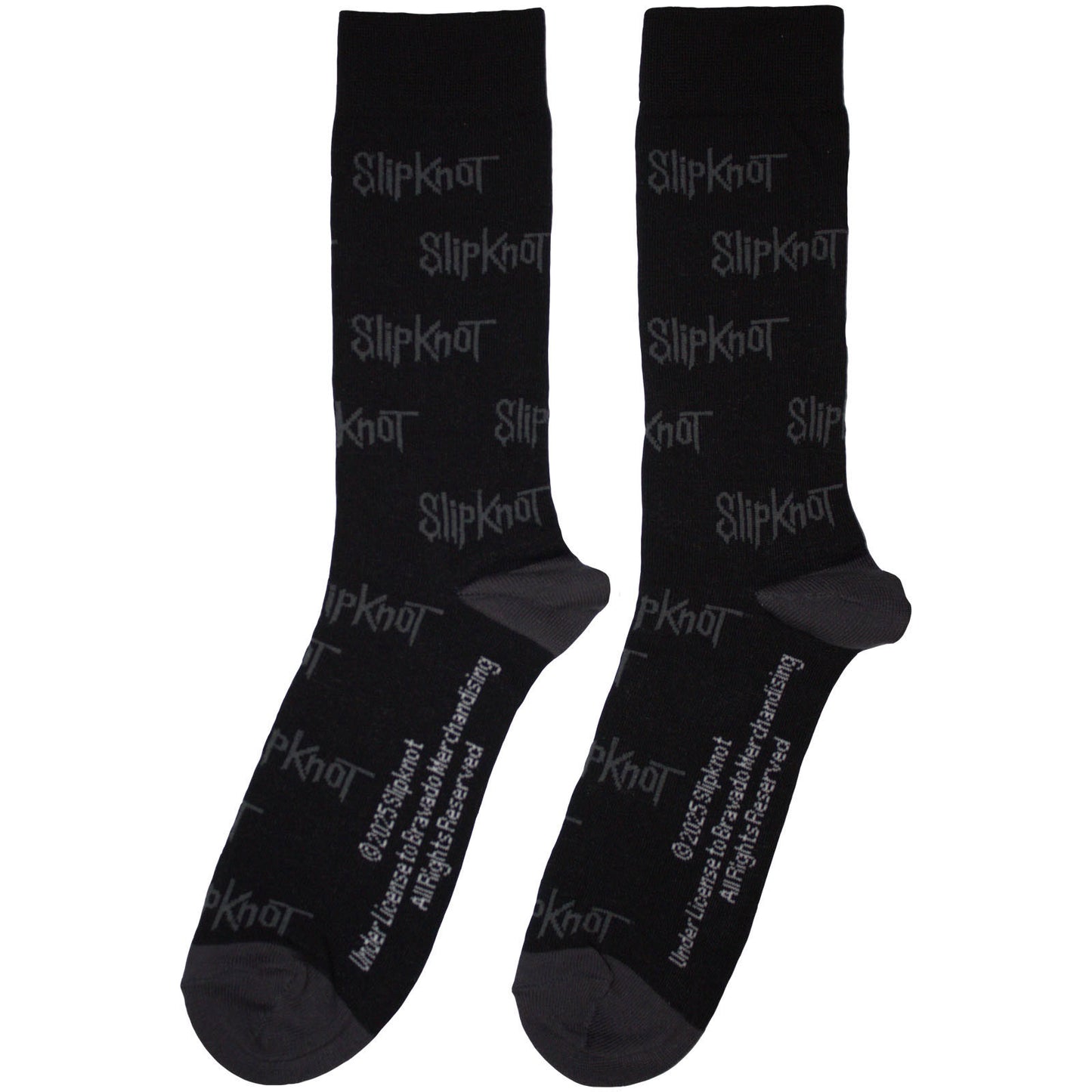 Slipknot All Over Print Logos (US Men's Shoe Size 8-12) Socks Back