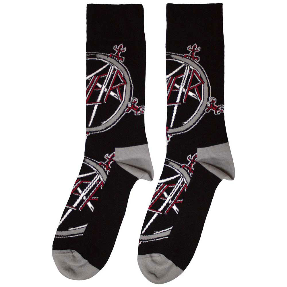 Slayer Pentagram (US Women's Shoe Size 6-9) Socks Back