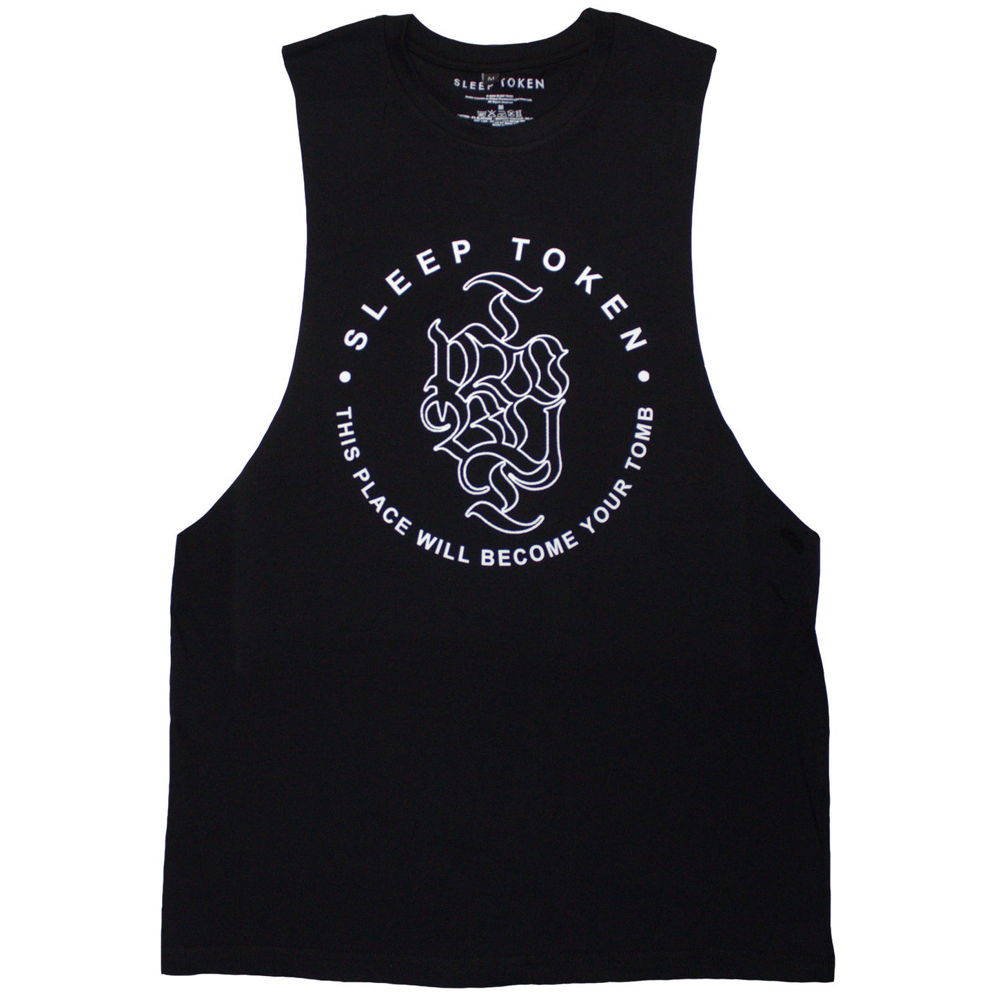 Sleep Token Tomb Text Ring Tank Top Mens Tank Back