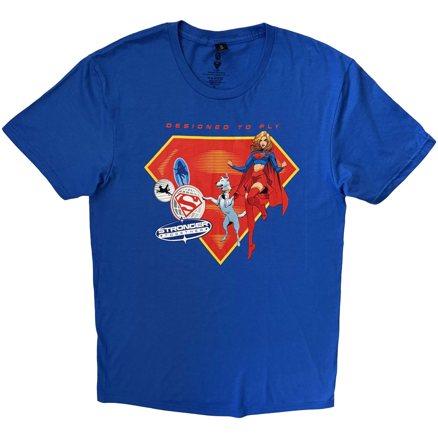 Dc Comics Supergirl Designed To Fly T-shirt Front