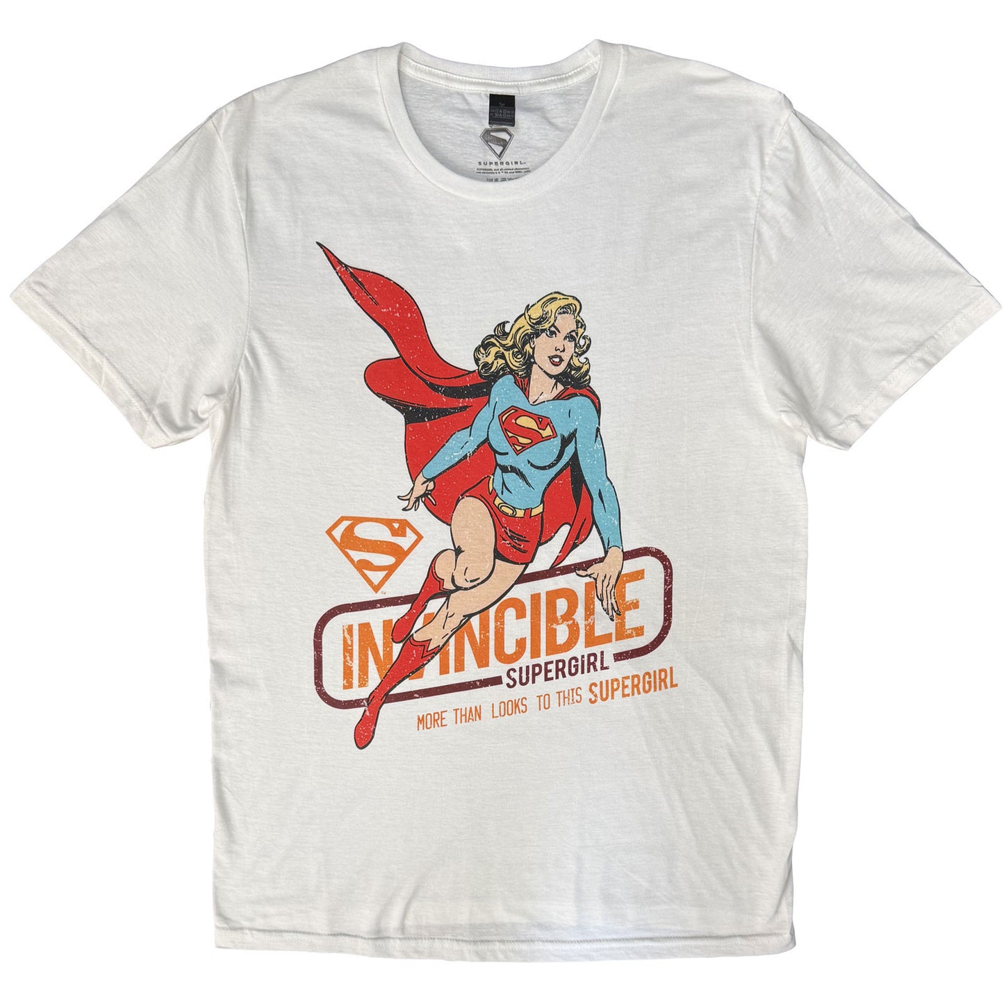 Dc Comics Supergirl Invincible T-shirt Front