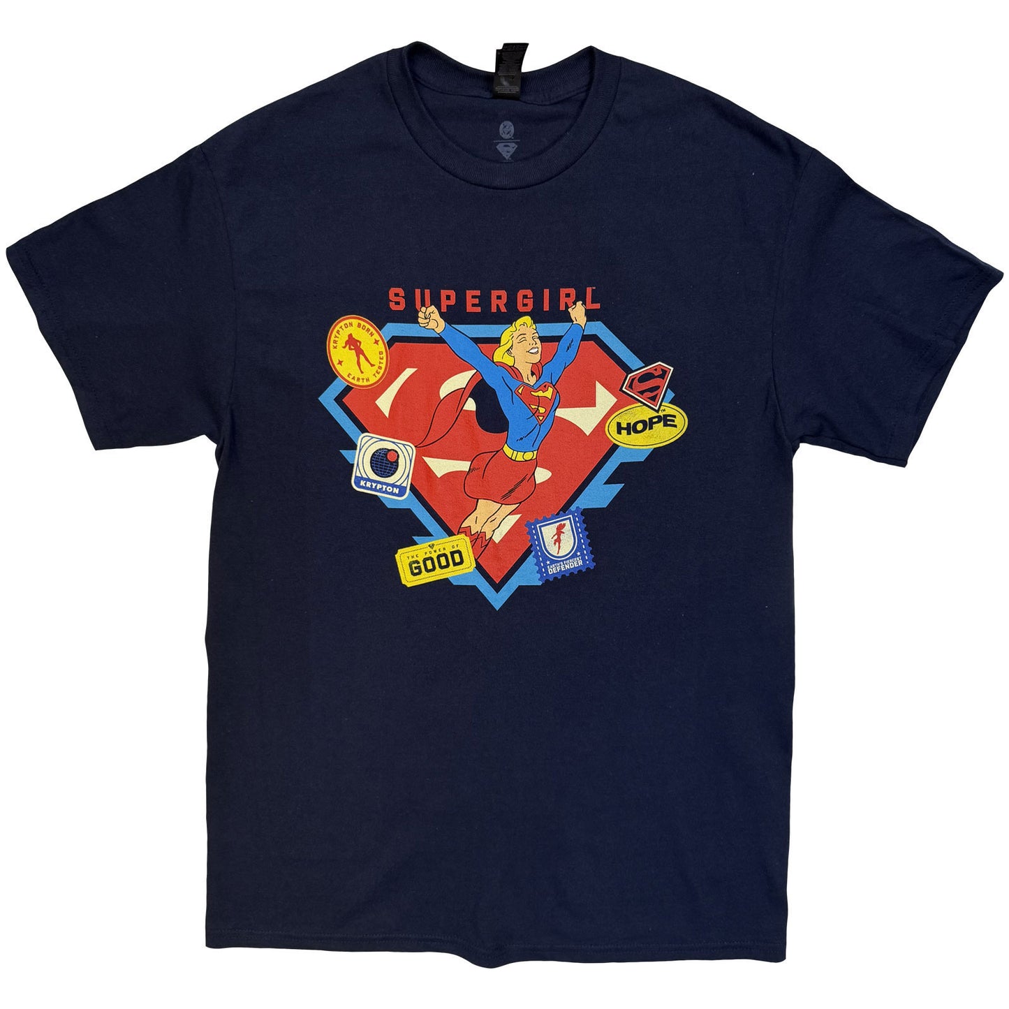 Dc Comics Supergirl Stickers T-shirt Front