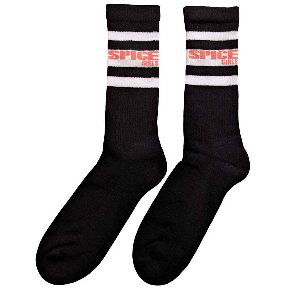 Spice Girls Logo & Stripes (US Men's Shoe Size 8-12) Socks Alt 2