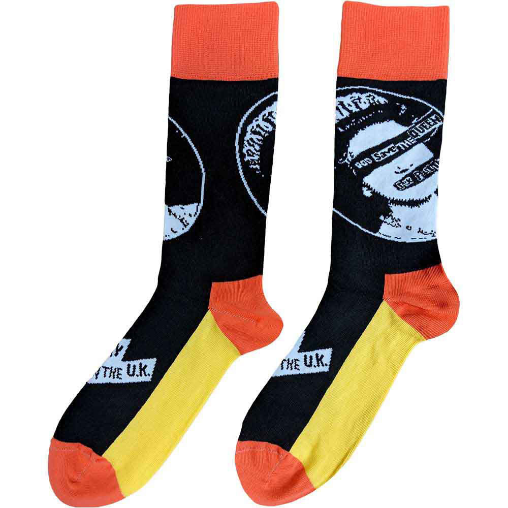 Sex Pistols God Save The Queen (US Women's Shoe Size 6-9) Socks Back