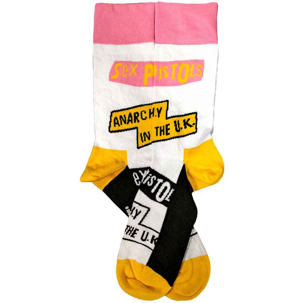 Sex Pistols Anarchy In The Uk (US Women's Shoe Size 6-9) Socks Back