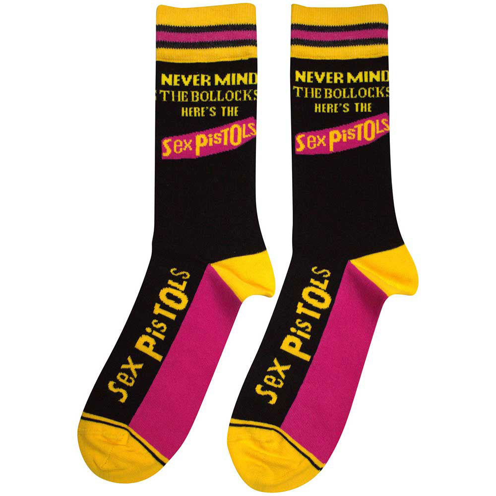 Sex Pistols Nmtb Stripes (US Women's Shoe Size 6-9) Socks Back