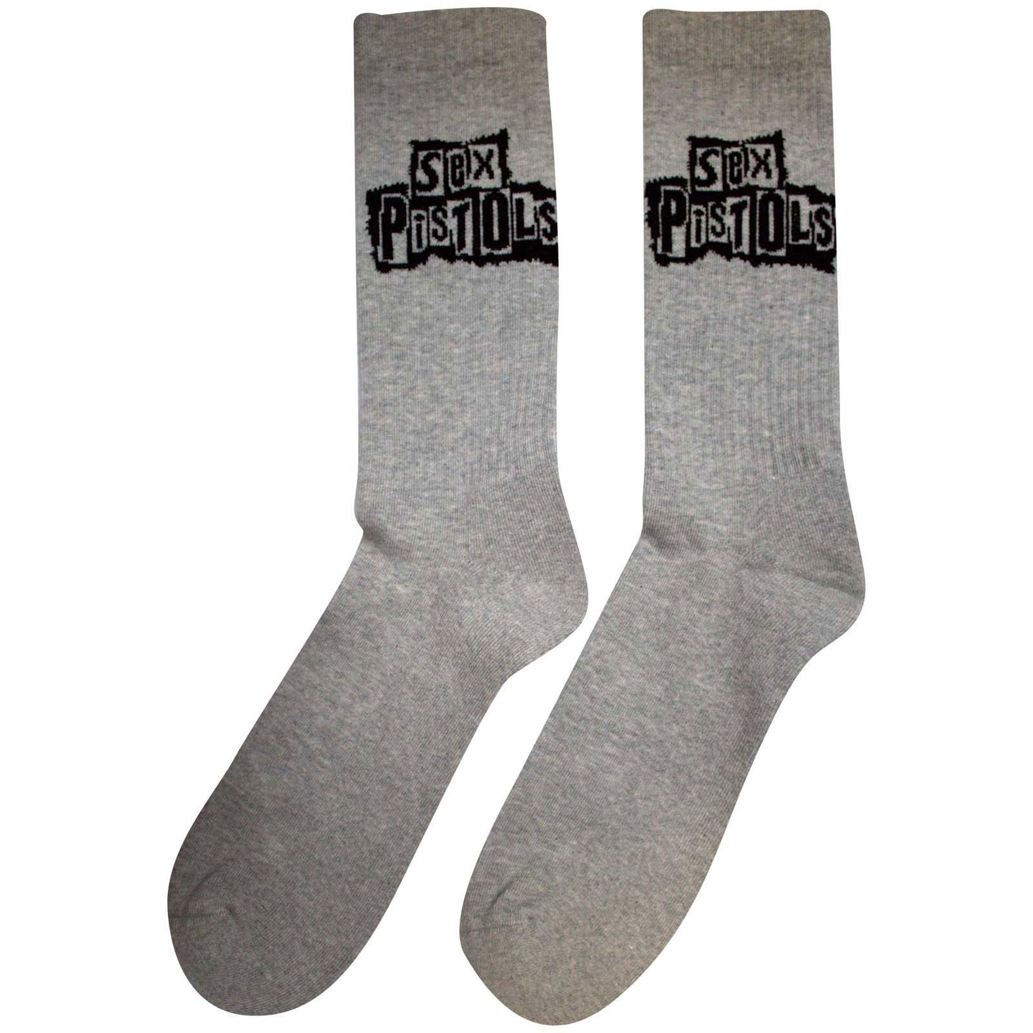 Sex Pistols Stacked Logo (US Men's Shoe Size 8-12) Socks Back