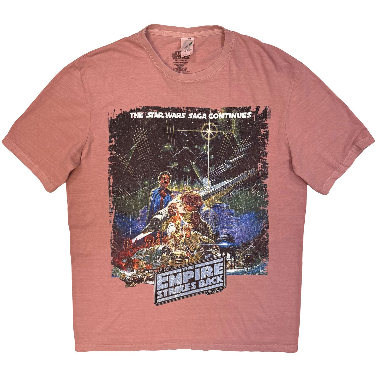 Star Wars Tesb Kiss Dip Dye & Wash T-shirt Front