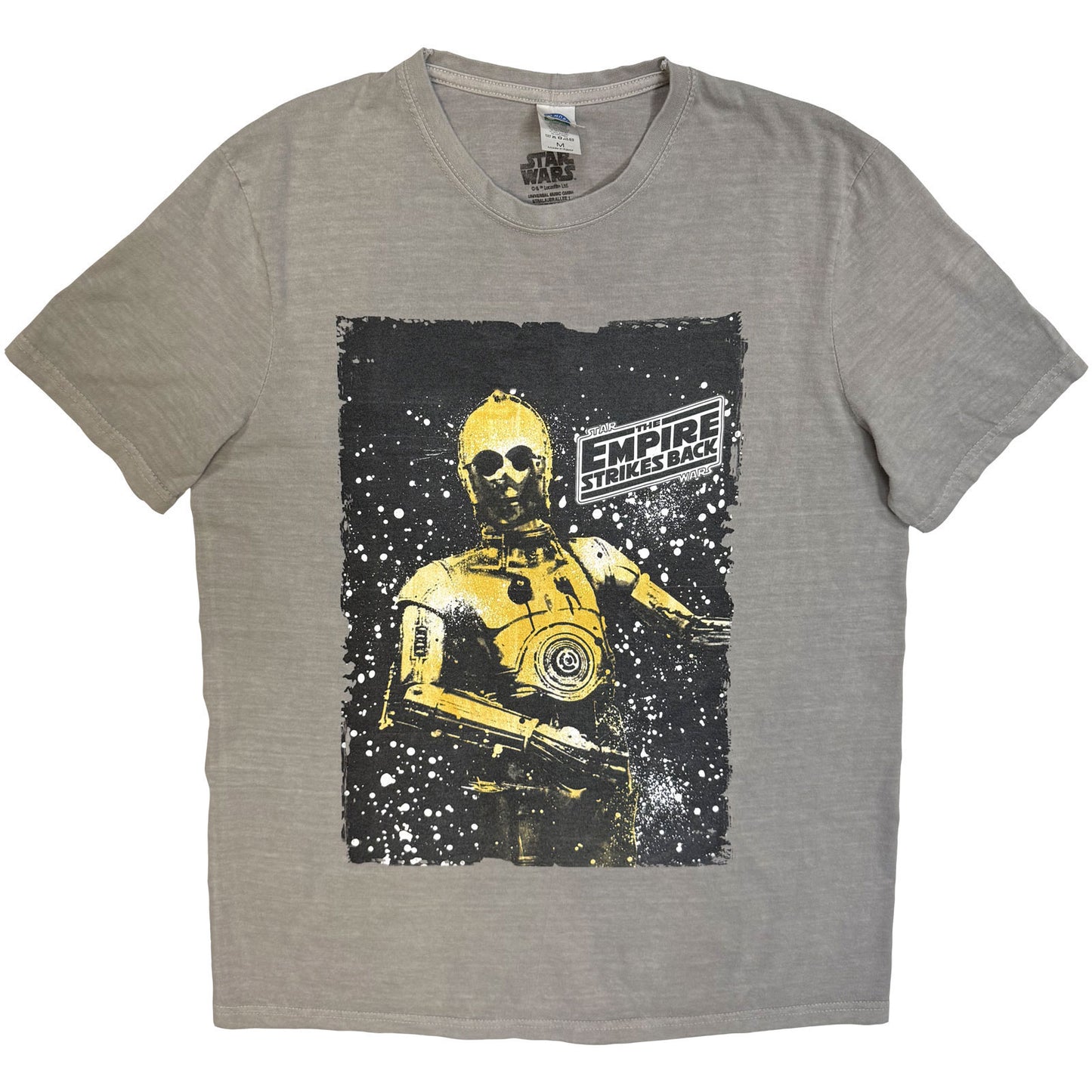 Star Wars Tesb C3po Dip Dye & Wash T-shirt Front