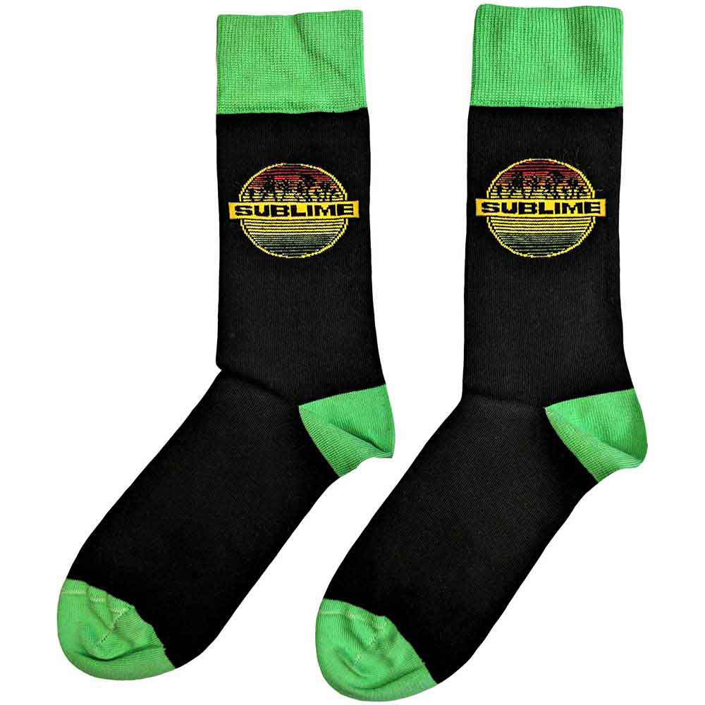 Sublime Circle Logo (US Men's Shoe Size 8-12) Socks Back