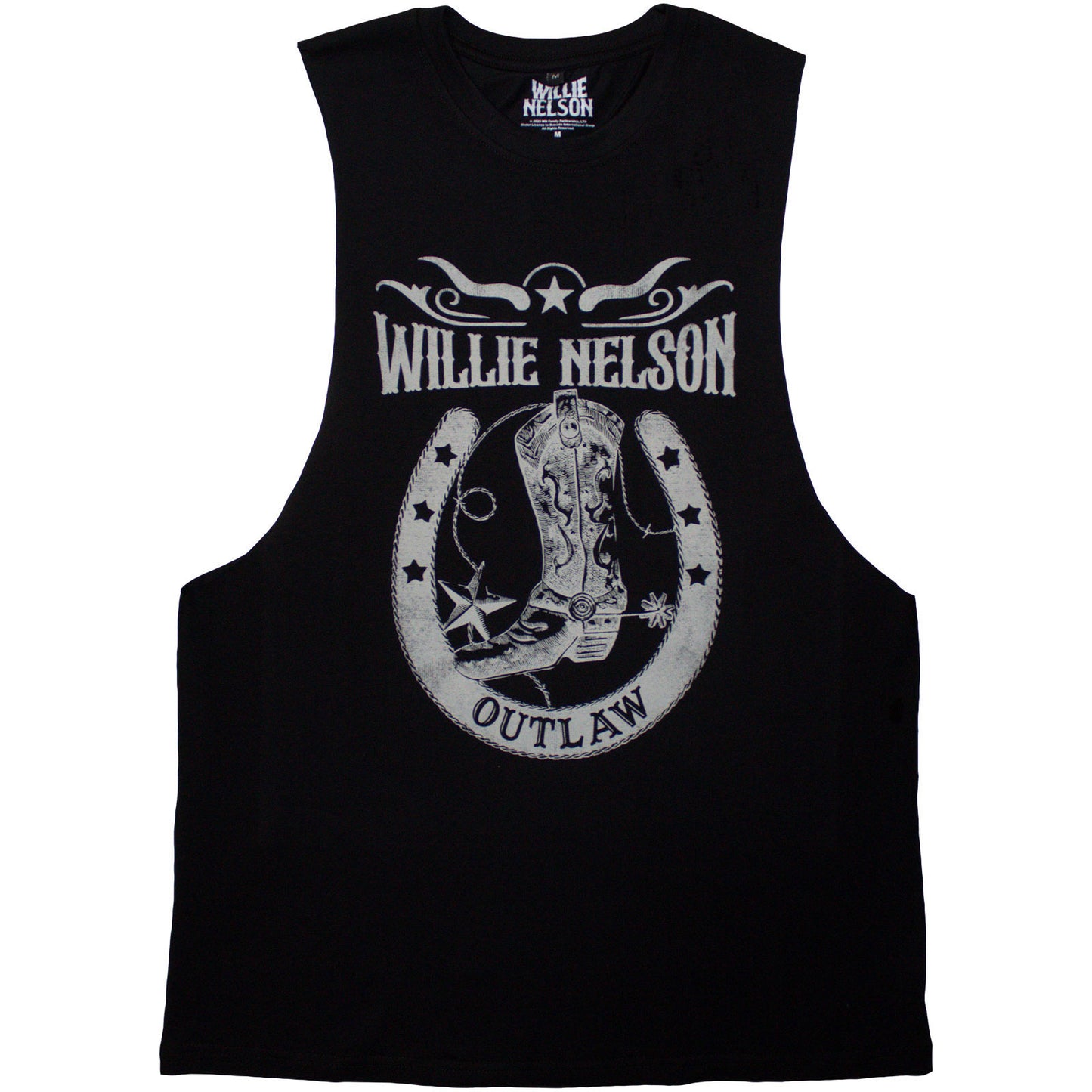 Willie Nelson Outlaw Tank Top Mens Tank Back