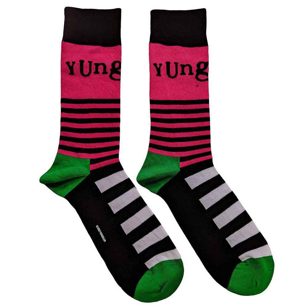 Yungblud Logo & Stripes Socks Alt 2