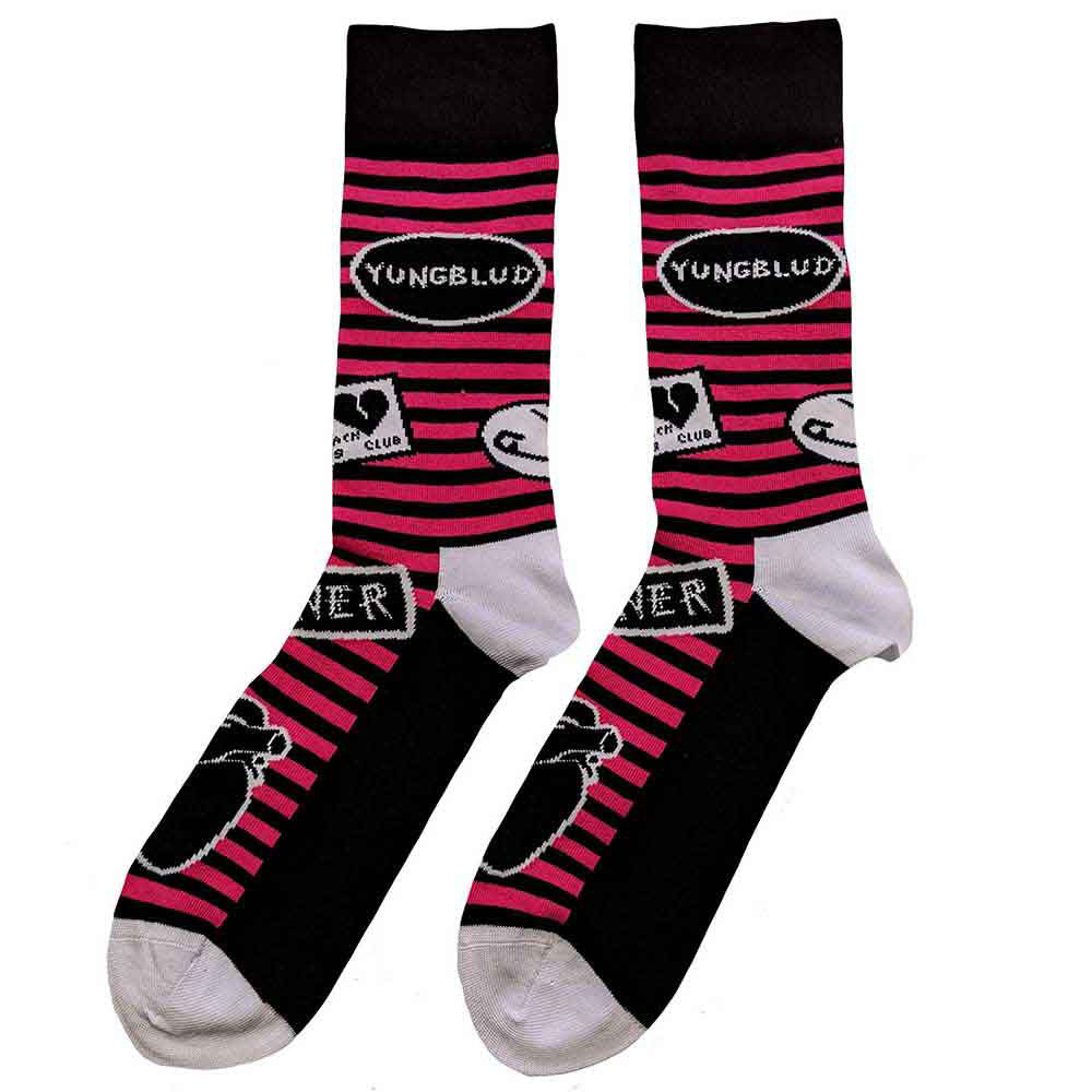 Yungblud Symbols (US Men's Shoe Size 8-12) Socks Alt 2
