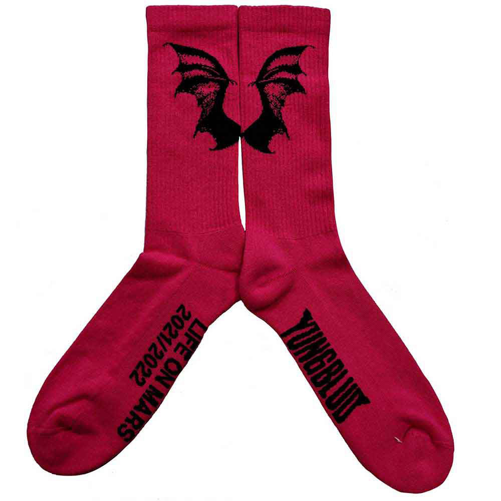 Yungblud Life On Mars Tour (US Men's Shoe Size 8-12) Socks Alt 2