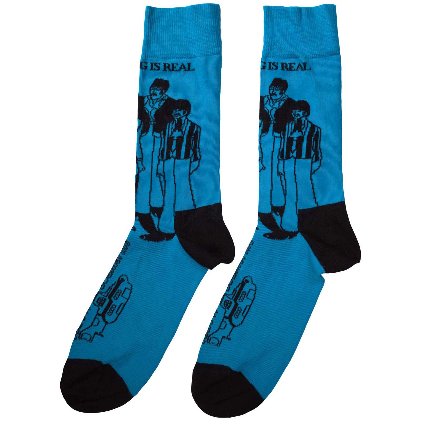 Beatles Sub & Band Outlines (US Men's Shoe Size 8-12) Socks Back