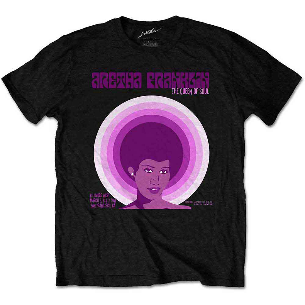 Aretha Franklin Fillmore West '71 T-shirt Front