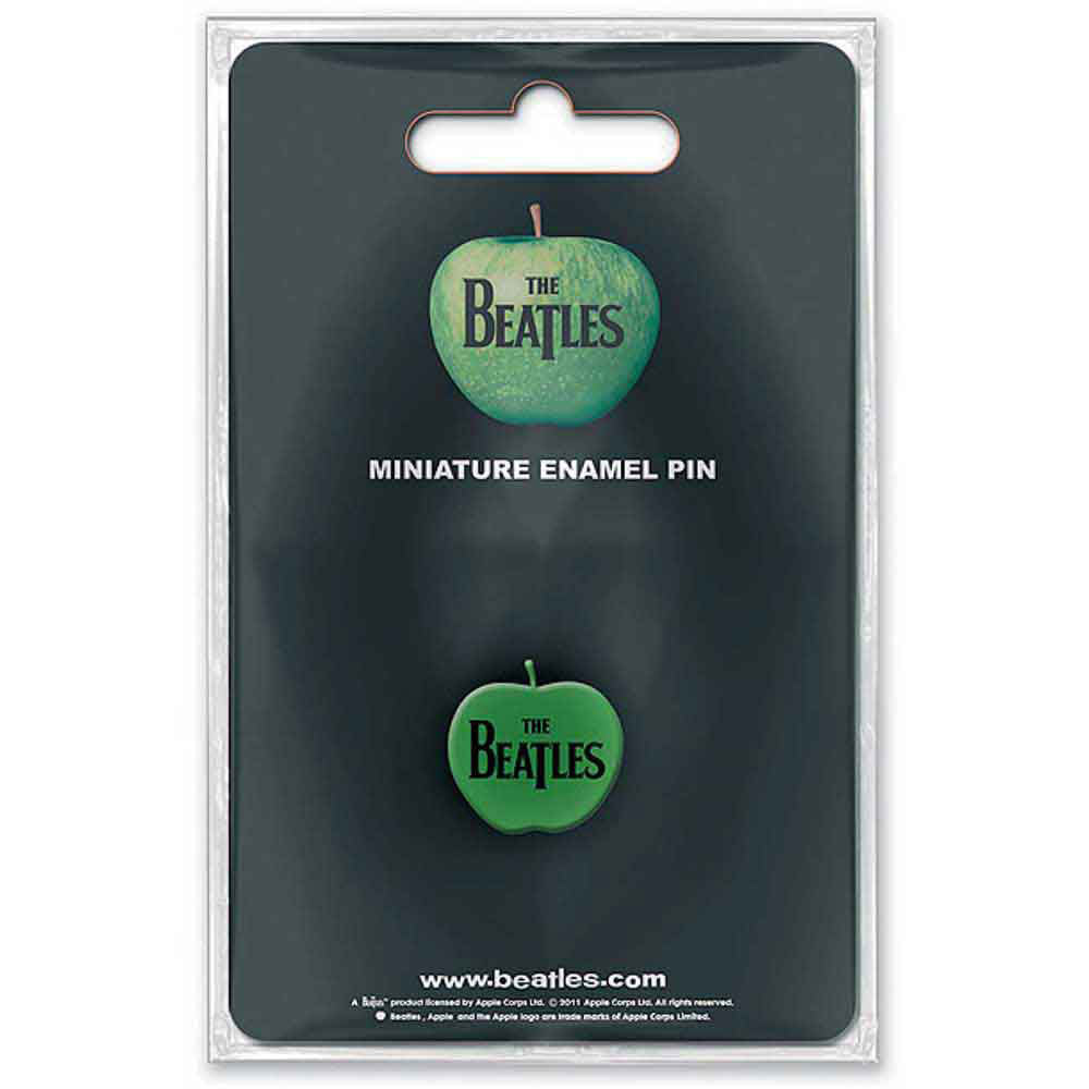 Beatles Apple Mini Pewter Pin Badge Front