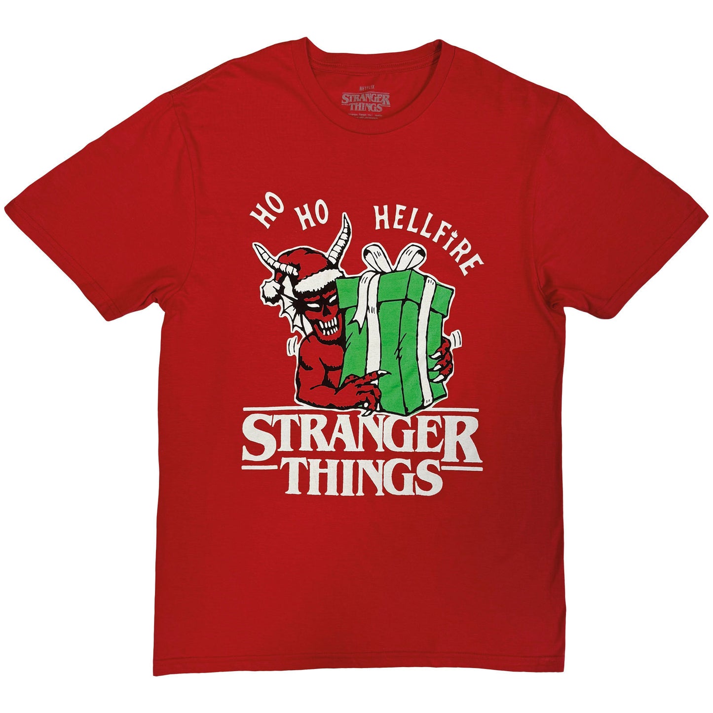 Stranger Things Ho Ho Hellfire T-shirt Front