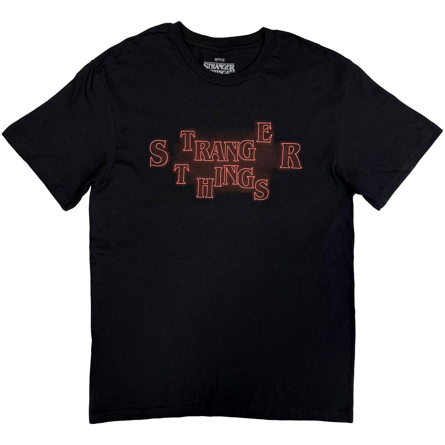 Stranger Things Neon Logo T-shirt Front