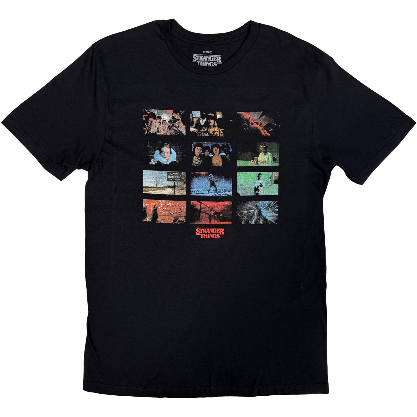 Stranger Things Hawkins Power And Light T-shirt Front