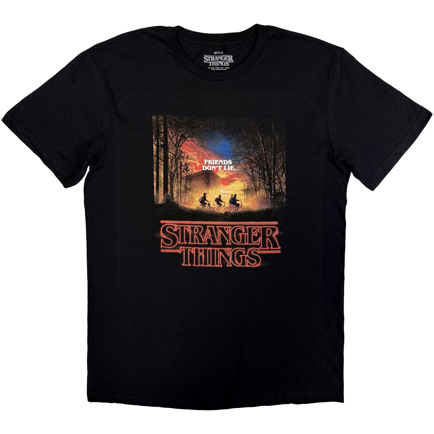 Stranger Things Friends Don't Lie T-shirt Front