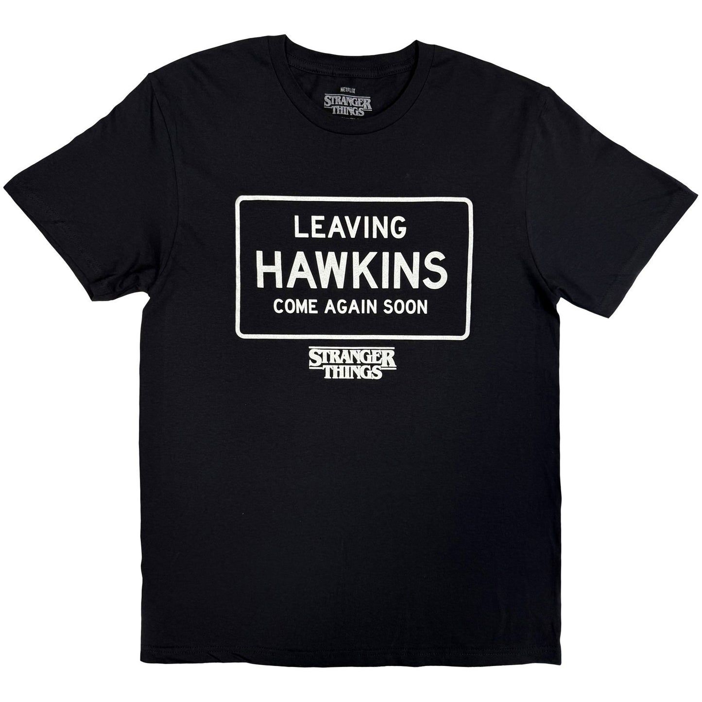 Stranger Things Leaving Hawkins T-shirt Front
