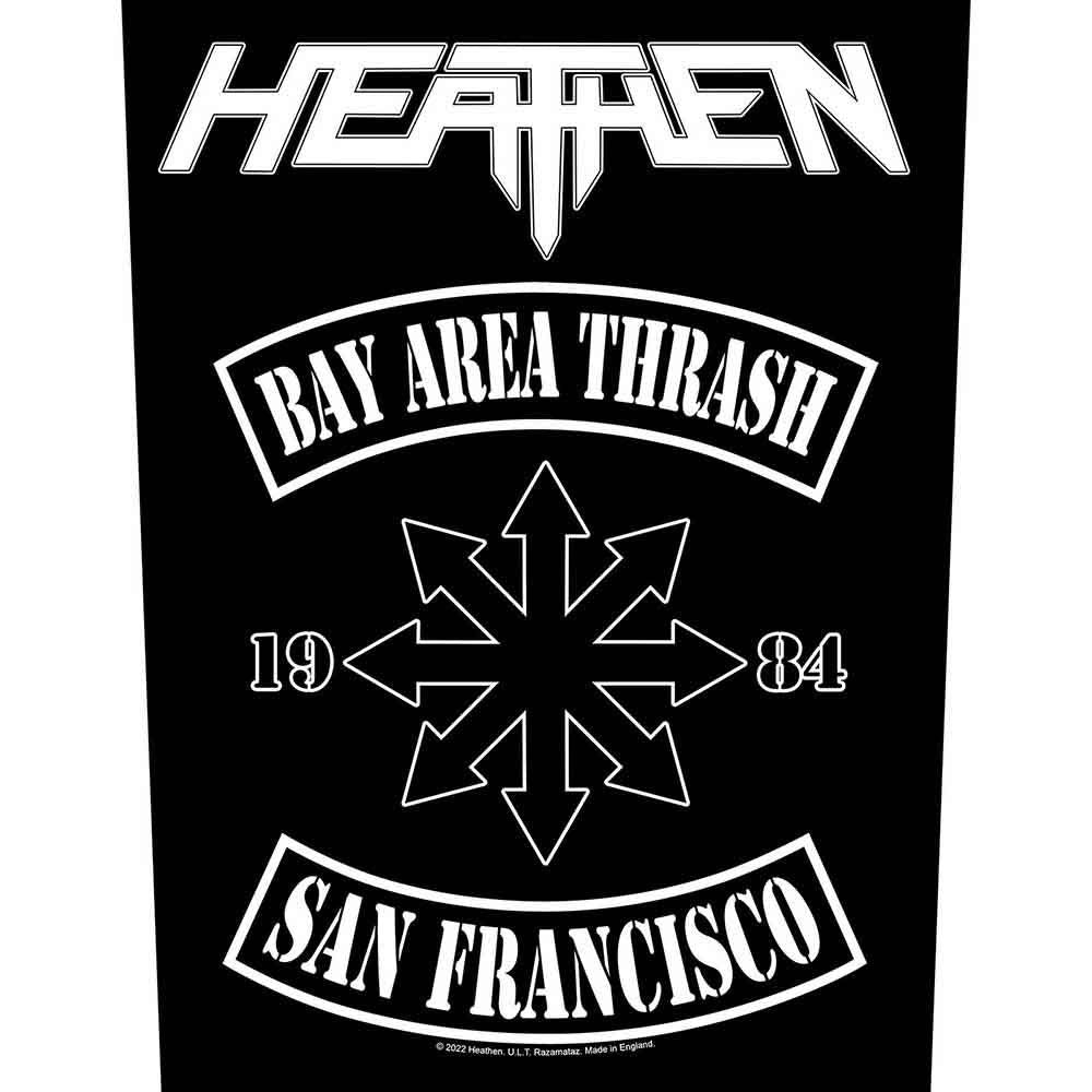 Heathen Bay Area Thrash Back Patch Front