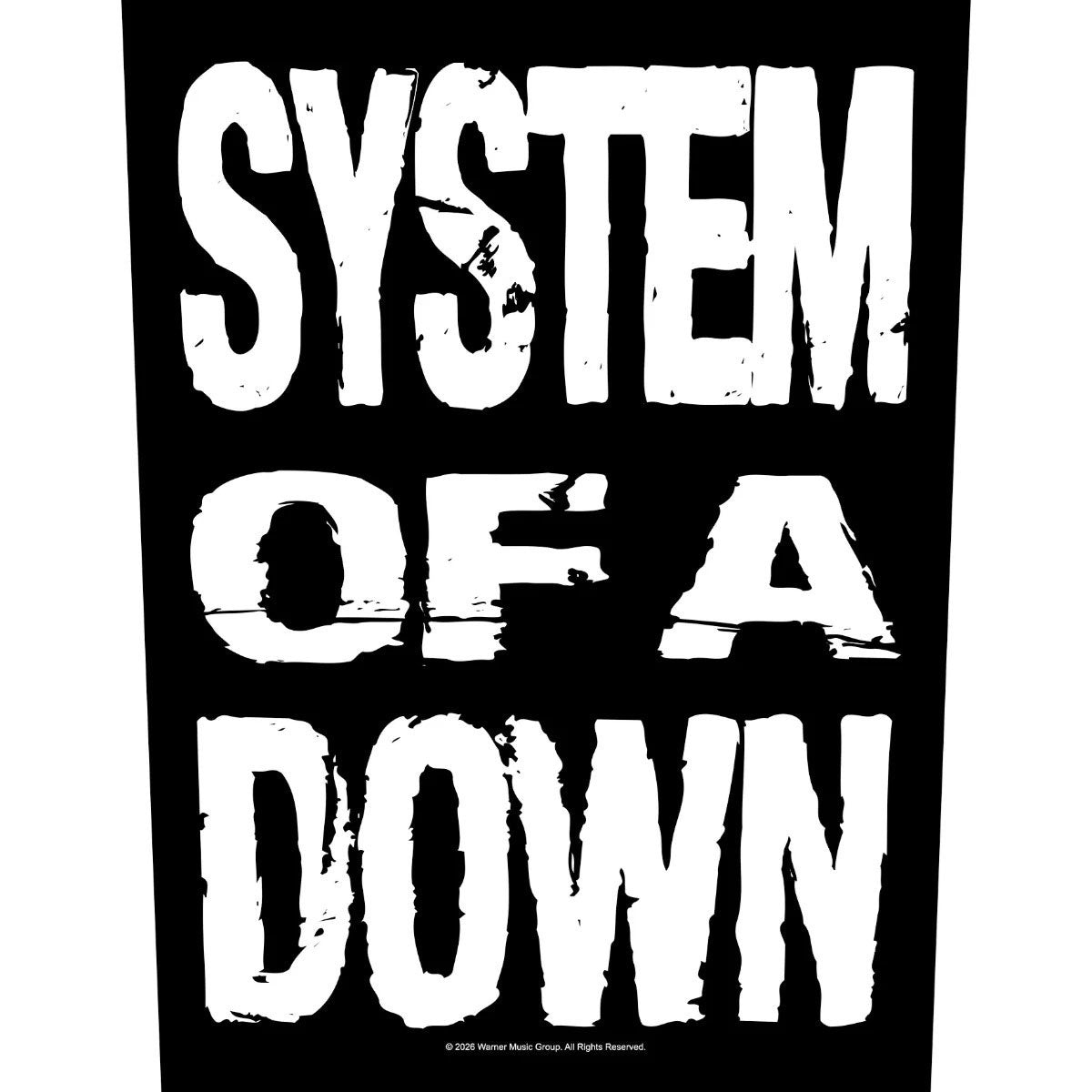 System Of A Down Stacked Logo Back Patch Front