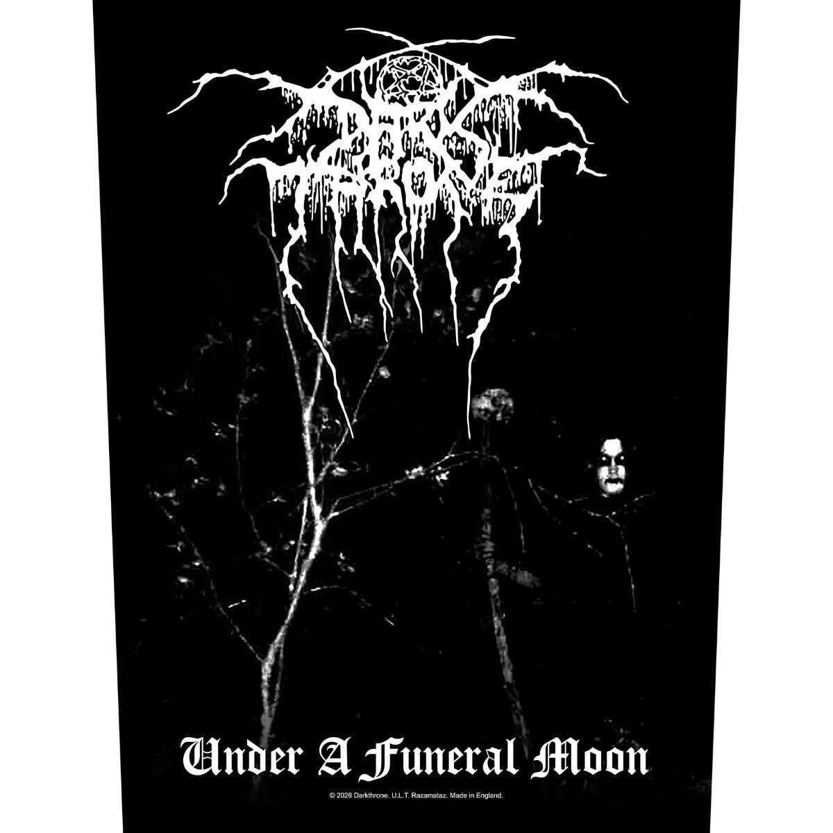 Dark Throne Under A Funeral Moon Back Patch Front