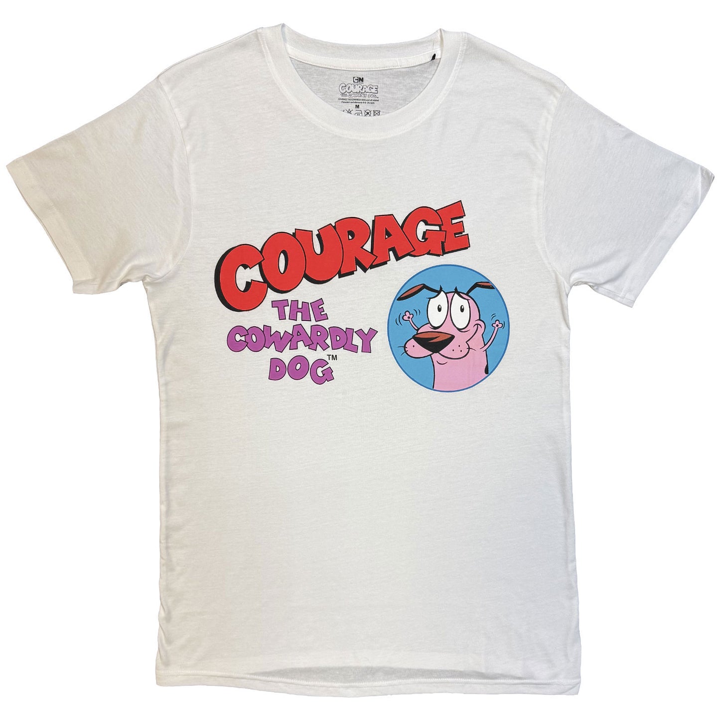 Courage The Cowardly Dog Logo T-shirt Front