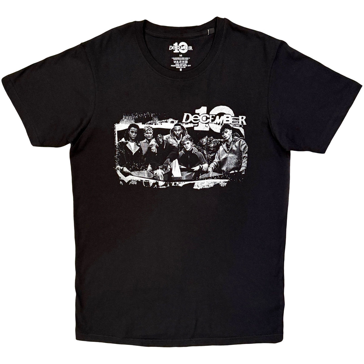 December 10. Biker B7w Stone Wash Dip Dye & Wash T-shirt Front