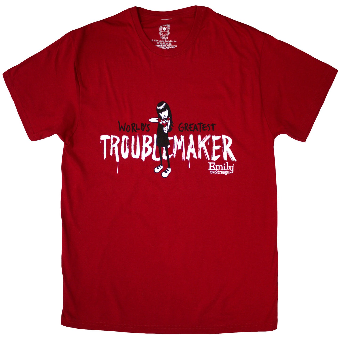 Emily The Strange Troublemaker T-shirt Front