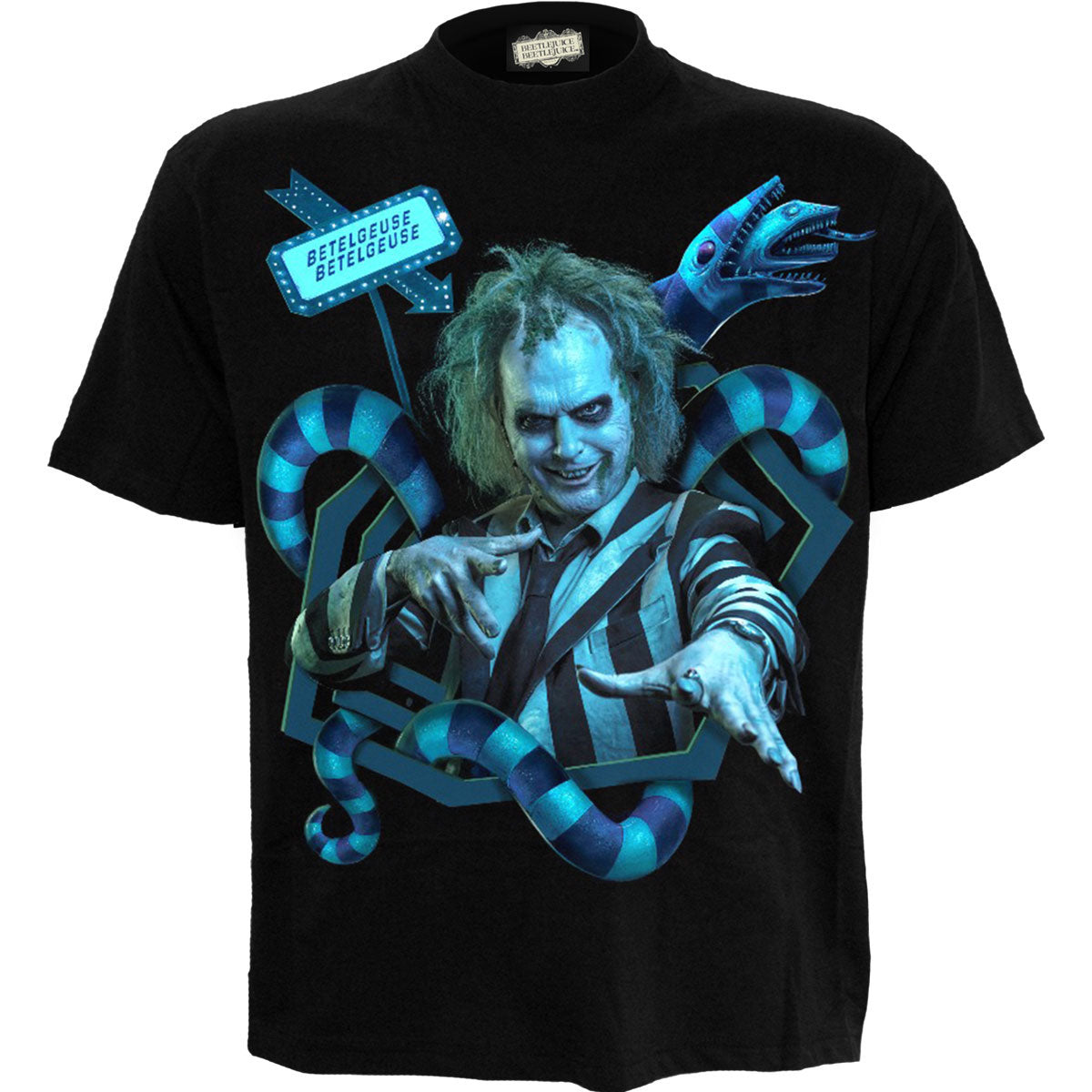 Beetlejuice Sandworm Portal T-shirt Front