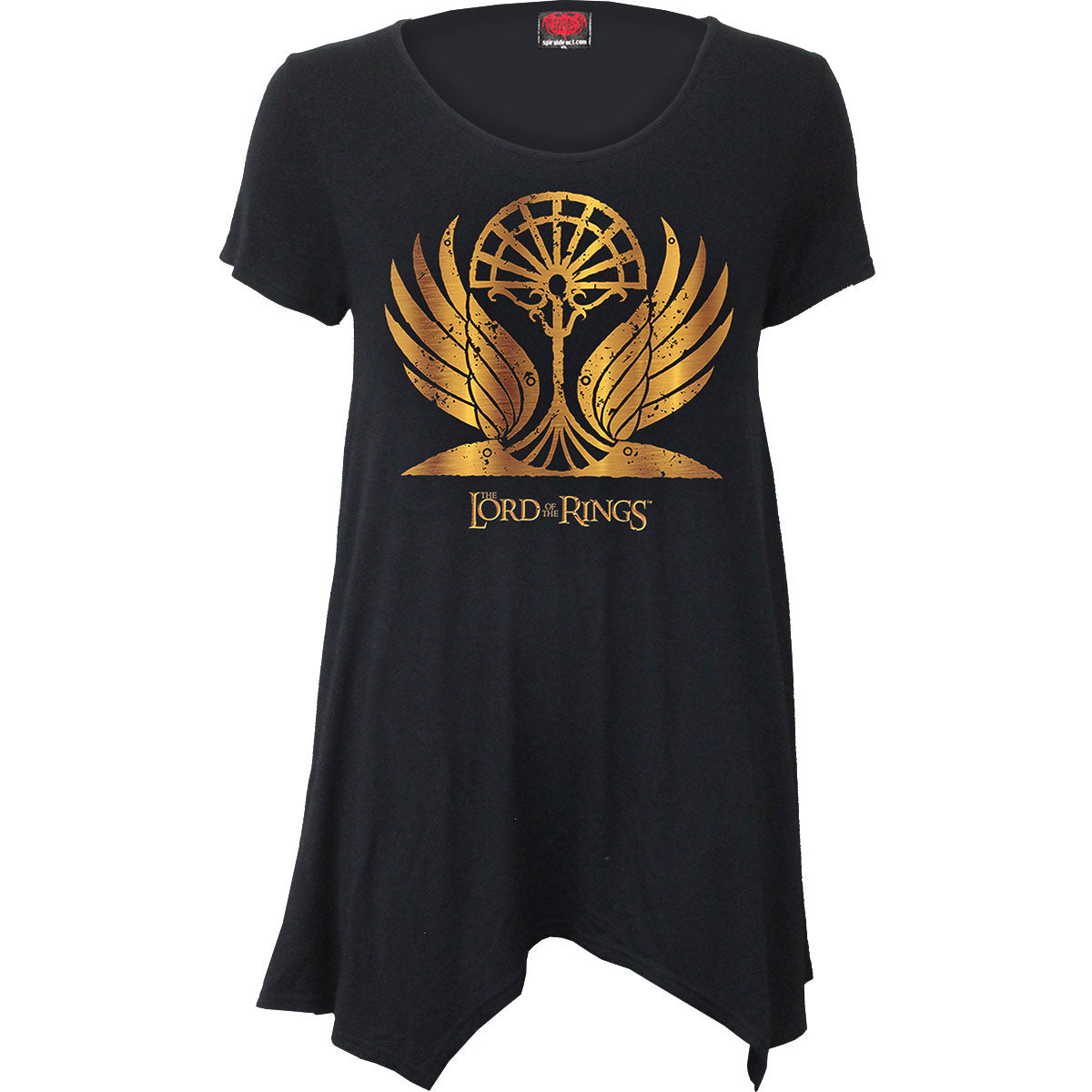 Lord Of The Rings Golden Wings Womens T-shirt Front