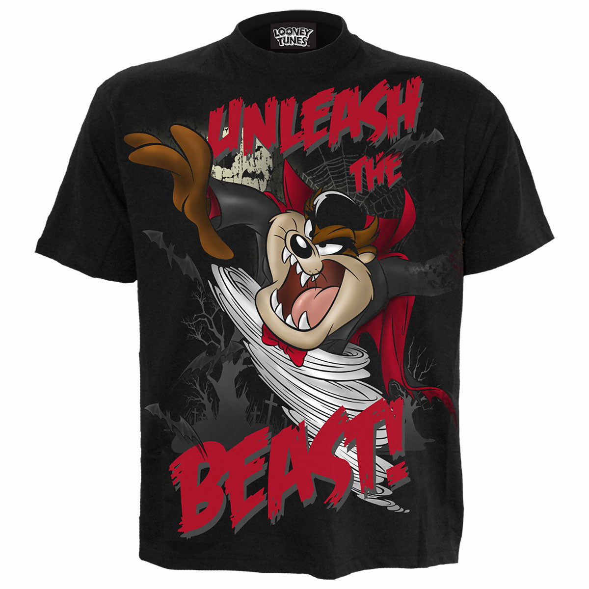 Looney Tunes Taz Unleash The Beast T-shirt Front