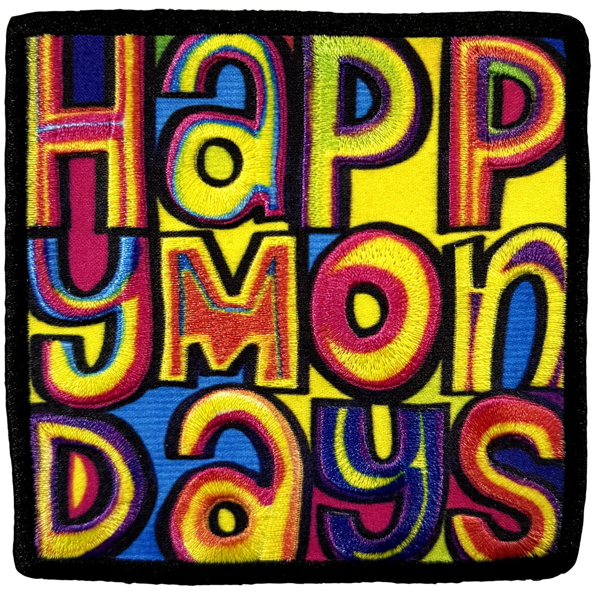 Happy Mondays Greatest Hits Woven Patch Front