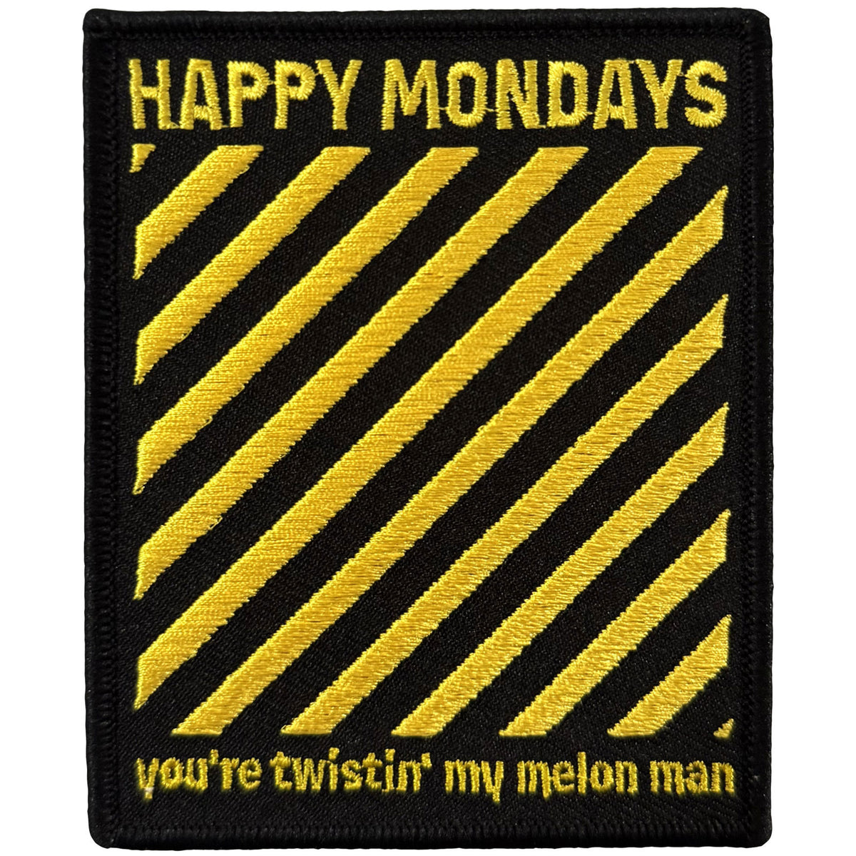 Happy Mondays Twistin' My Melon Woven Patch Front