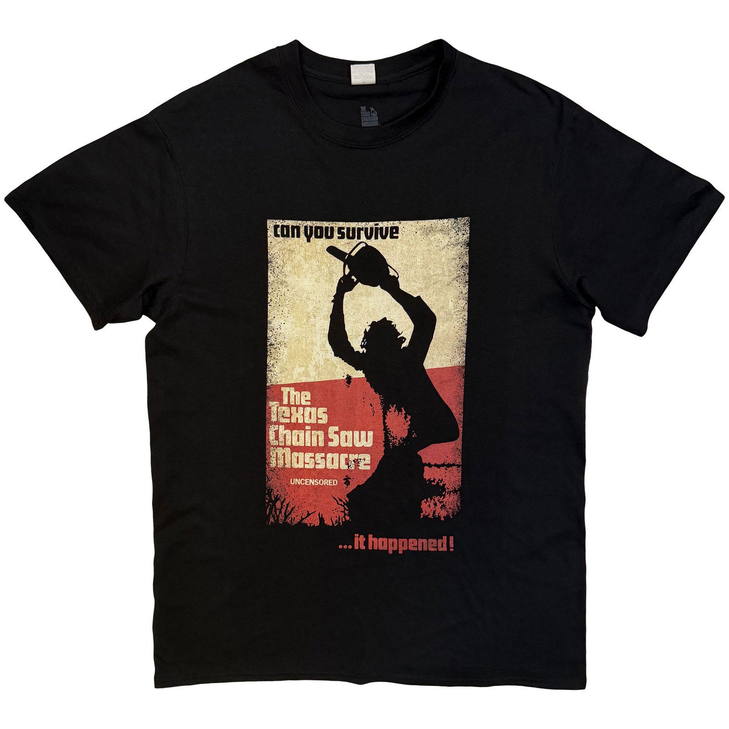 Texas Chainsaw Massacre Who Will Survive T-shirt Front