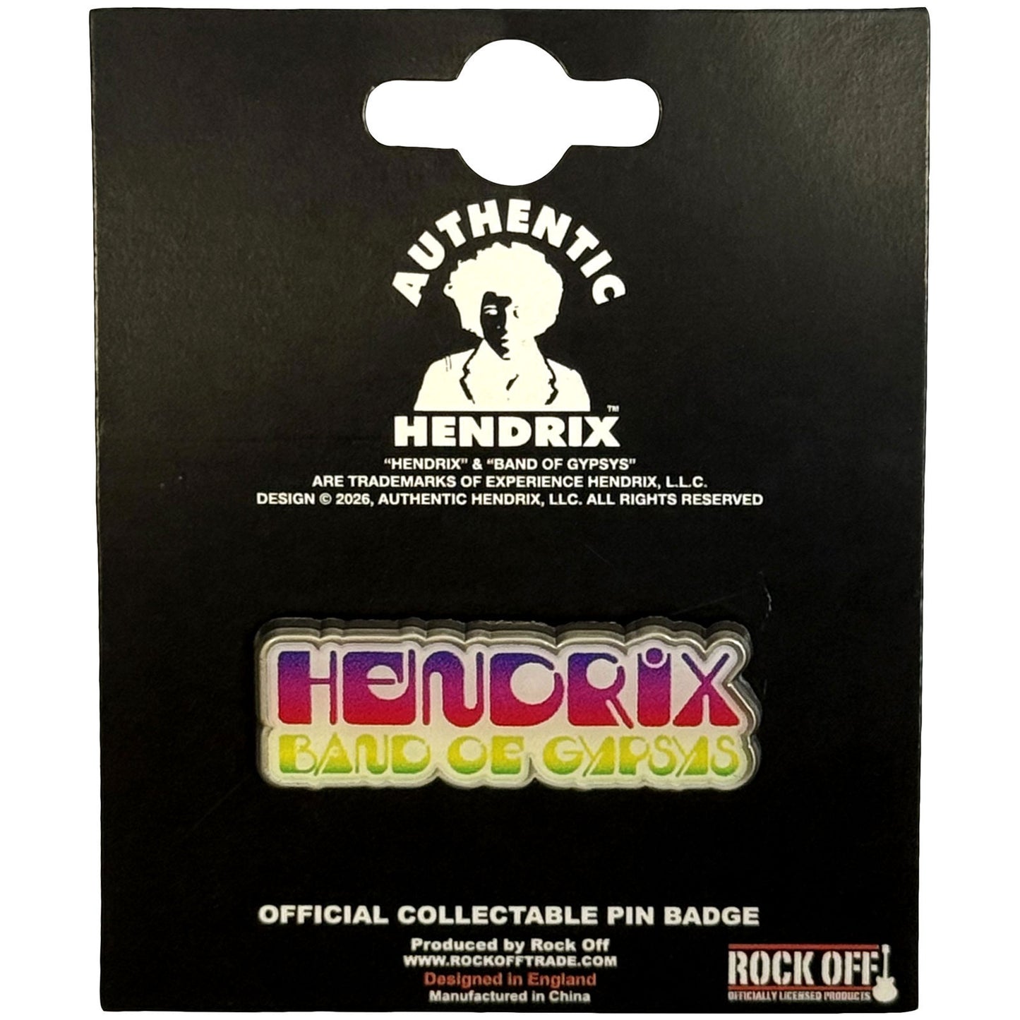 Band Of Gypsys Pewter Pin Badge
