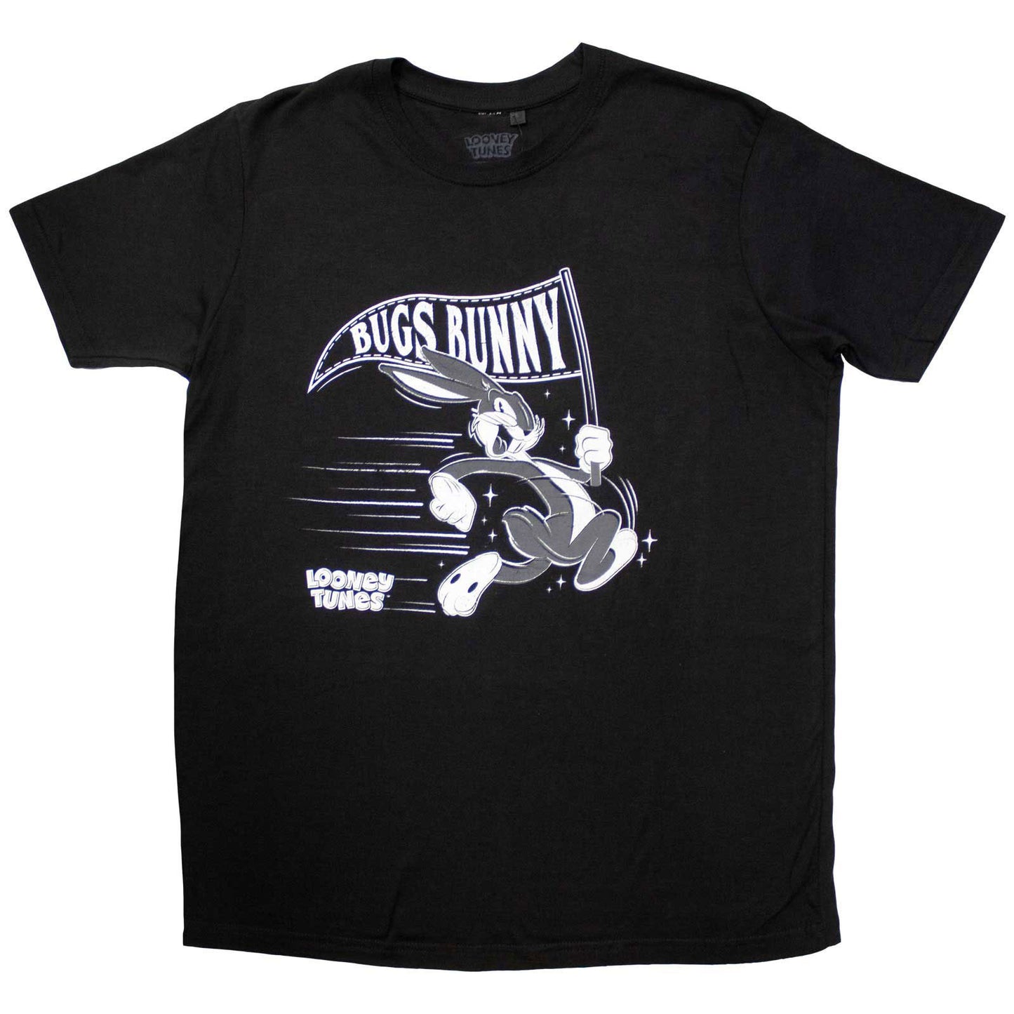 Looney Tunes Retro Bugs Flag T-shirt Front