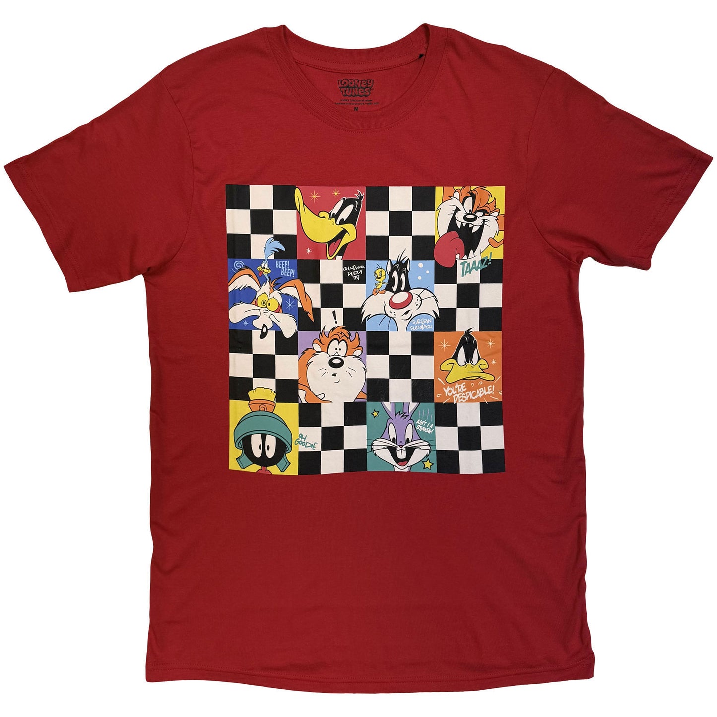 Looney Tunes Checkered Characters T-shirt Front