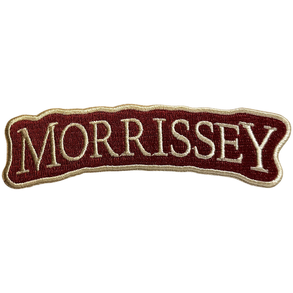 Morrissey Arched Logo Woven Patch Front