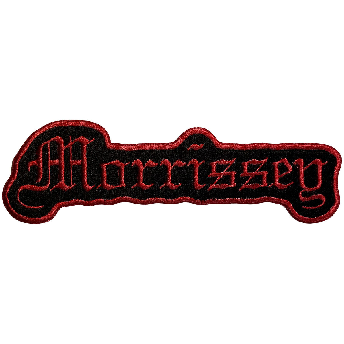 Morrissey Old English Logo Woven Patch Front