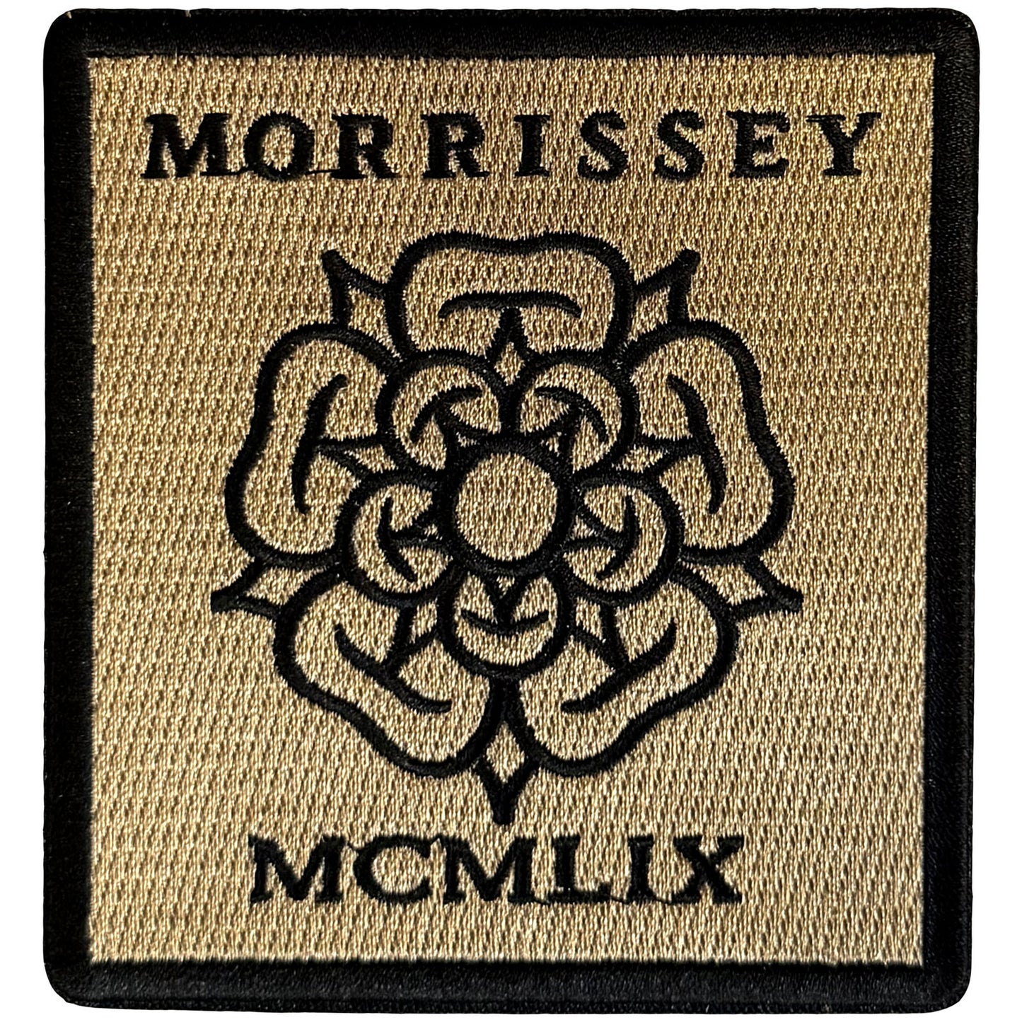 Morrissey Rose Logo Woven Patch Front